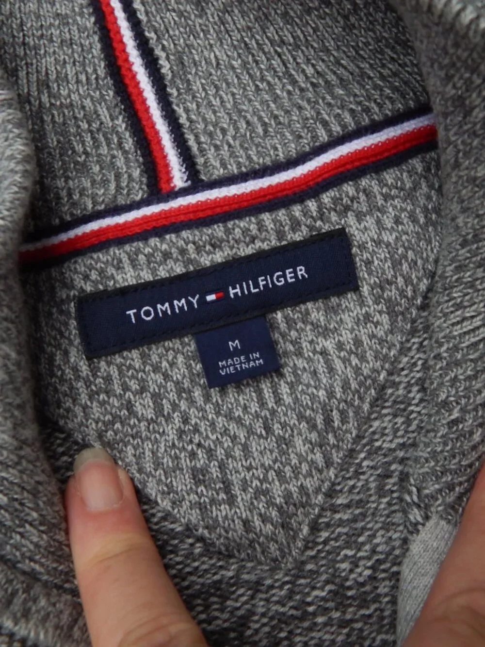 Tommy Hilfiger Mens Full Zip Cardigan Sweater Size Medium